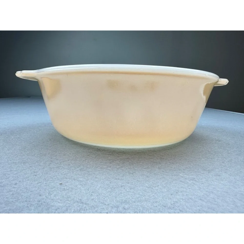 Set of 2 Vintage Fire King Iridescent Peach Lustre 8